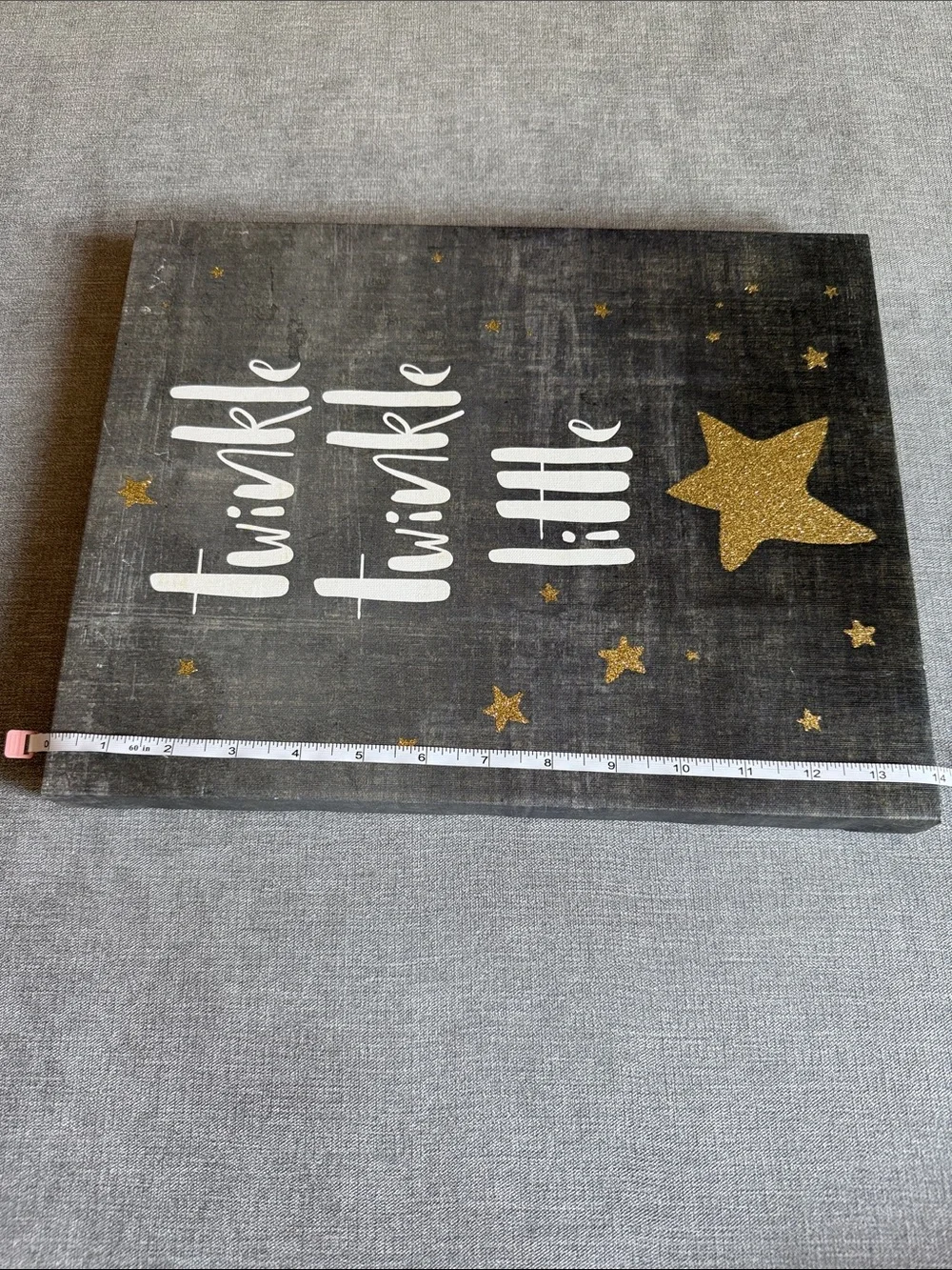 Cloud Island Twinkle Twinkle Little Nursery Wall Art - Black & Gold